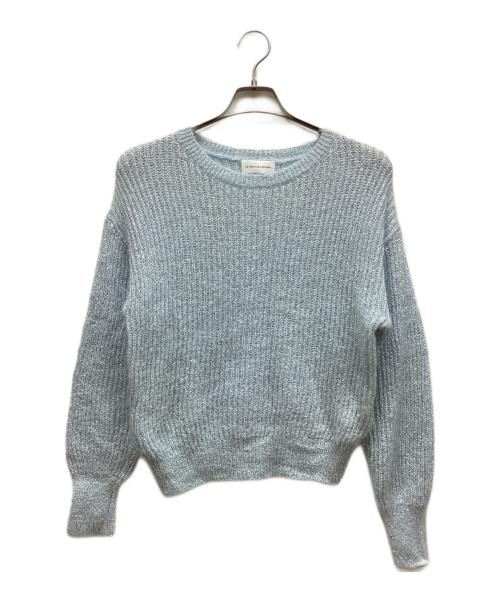la butique bon bon（-）la butique bon bon (-) ニット ブルー サイズ:Fの古着・服飾アイテム