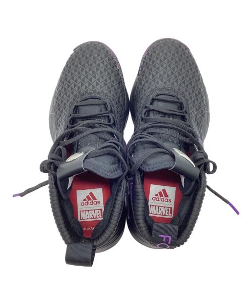 adidas（アディダス）adidas (アディダス) MARVEL (マーベル) スニーカー ブラック×パープル サイズ:26の古着・服飾アイテム