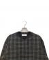 CULLNI (クルニ) Wool Check Cross Weave Drawstring Long Sleeve Pullover ブラウン×グリーン サイズ:2：9000円