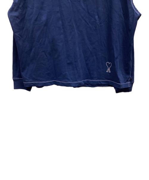 AMI Alexandre Mattiussi（アミアレクサンドルマテュッシ）AMI Alexandre Mattiussi (アミアレクサンドルマテュッシ) ポロシャツ ネイビー サイズ:表記なしの古着・服飾アイテム