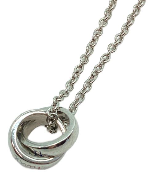 PAUL SMITH（ポールスミス）PAUL SMITH (ポールスミス) ダブルリングモチーフネックレス シルバーの古着・服飾アイテム
