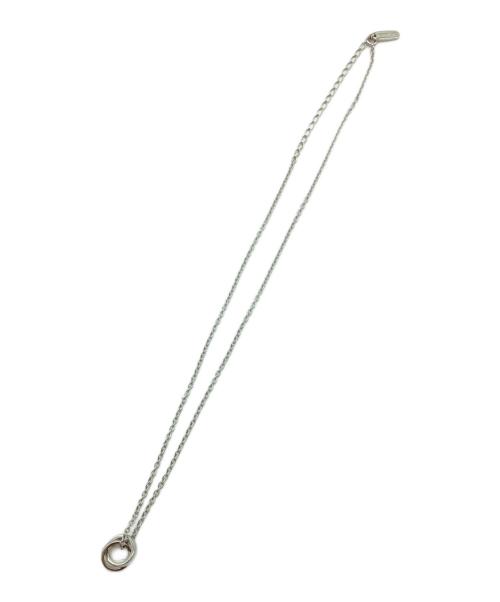 PAUL SMITH（ポールスミス）PAUL SMITH (ポールスミス) ダブルリングモチーフネックレス シルバーの古着・服飾アイテム