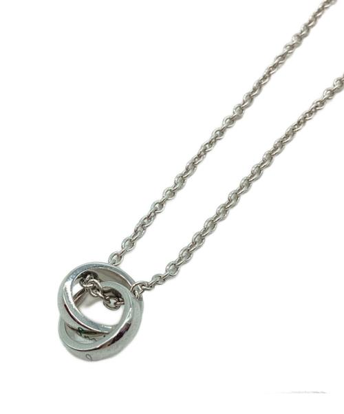 PAUL SMITH（ポールスミス）PAUL SMITH (ポールスミス) ダブルリングモチーフネックレス シルバーの古着・服飾アイテム