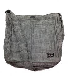 PORTER（ポーター）の古着「ショルダーバッグ」｜ライトグレー