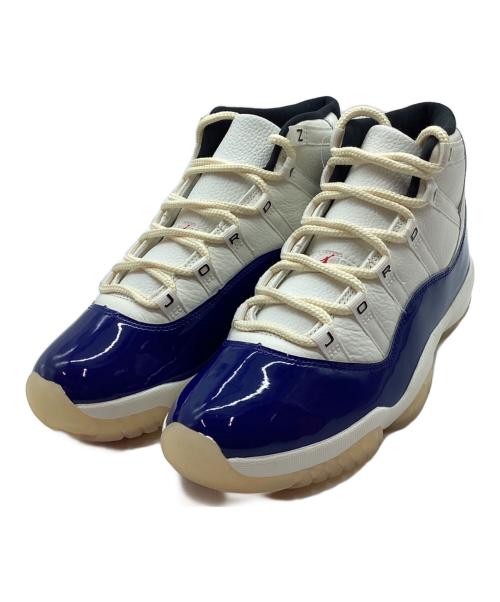 NIKE（ナイキ）NIKE (ナイキ) スニーカー ホワイト×ネイビー サイズ:27 未使用品の古着・服飾アイテム