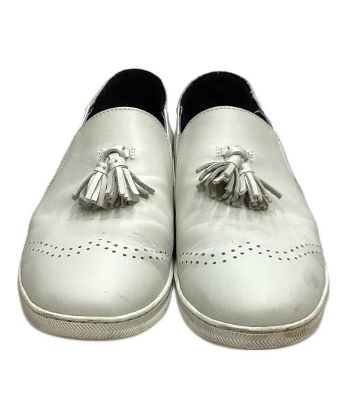 Whoop-de-doo（フープディドゥ）Whoop-de-doo (フープディドゥ) タッセルスリッポン アイボリー サイズ:43の古着・服飾アイテム