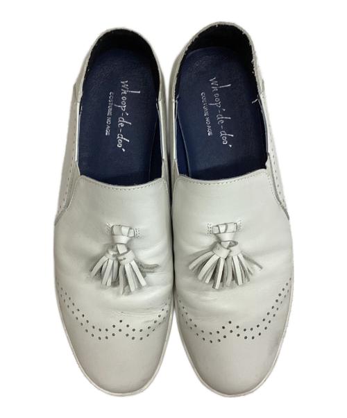 Whoop-de-doo（フープディドゥ）Whoop-de-doo (フープディドゥ) タッセルスリッポン アイボリー サイズ:43の古着・服飾アイテム