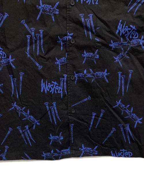 Wasted Paris（ウェイステッドパリス）Wasted Paris (ウェイステッドパリス) 半袖シャツ ブラック サイズ:Lの古着・服飾アイテム