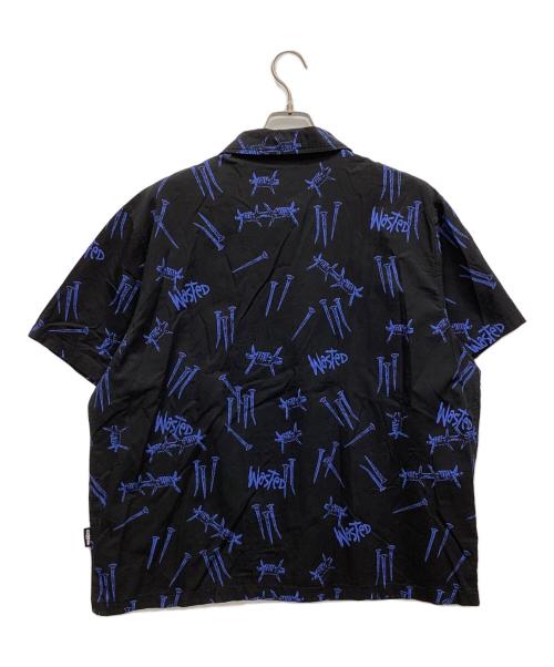 Wasted Paris（ウェイステッドパリス）Wasted Paris (ウェイステッドパリス) 半袖シャツ ブラック サイズ:Lの古着・服飾アイテム