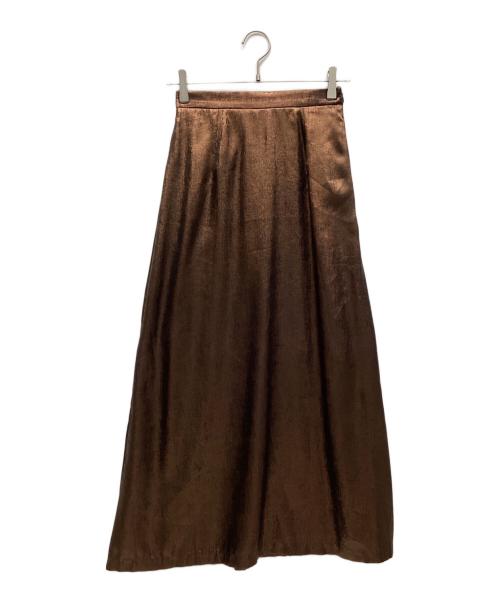 hwyl（ヒュイル）hwyl (ヒュイル) スカート ブラウン サイズ:02の古着・服飾アイテム