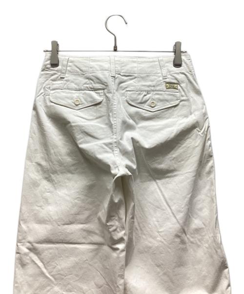 POLO RALPH LAUREN（ポロ・ラルフローレン）POLO RALPH LAUREN (ポロ・ラルフローレン) ワイドパンツ ホワイト サイズ:W26の古着・服飾アイテム