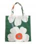 marimekko (マリメッコ) unikko トートバッグ グリーン：6000円