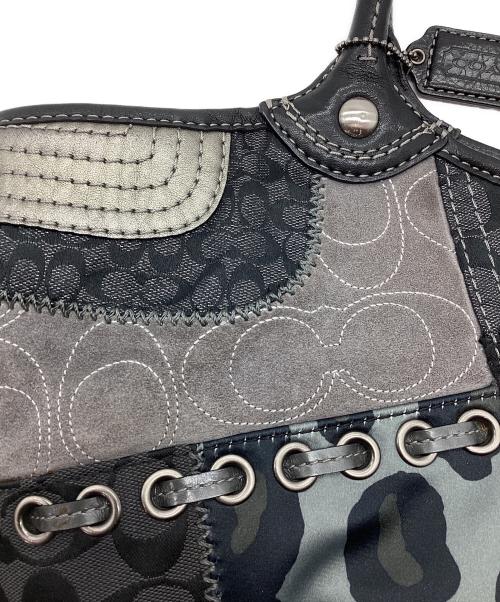COACH（コーチ）COACH (コーチ) トートバッグ ブラック×グレーの古着・服飾アイテム