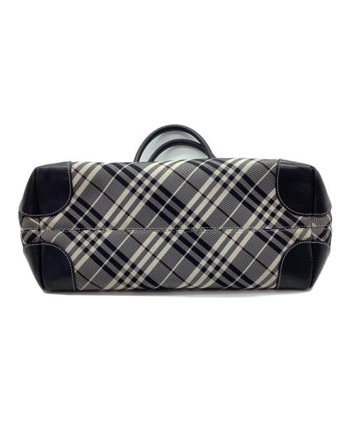 BURBERRY BLUE LABEL（バーバリー ブルー レーベル）BURBERRY BLUE LABEL (バーバリー ブルー レーベル) トートバッグ ブラック×ホワイトの古着・服飾アイテム