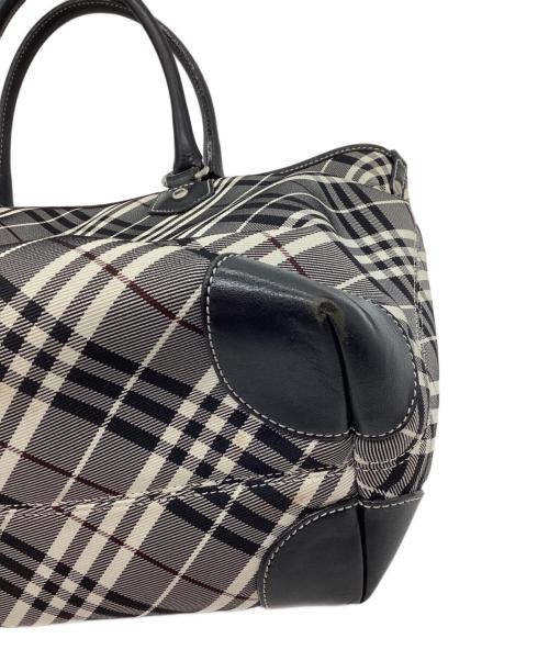 BURBERRY BLUE LABEL（バーバリー ブルー レーベル）BURBERRY BLUE LABEL (バーバリー ブルー レーベル) トートバッグ ブラック×ホワイトの古着・服飾アイテム