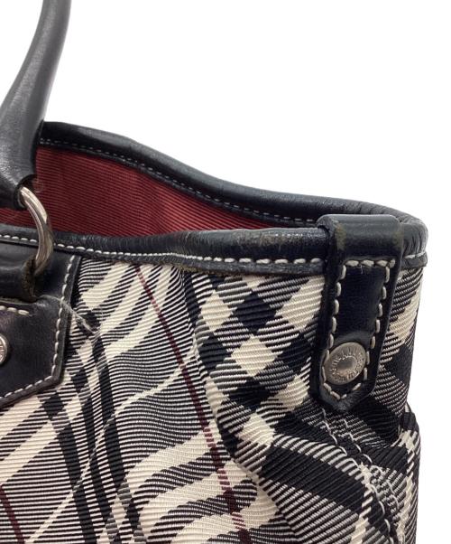 BURBERRY BLUE LABEL（バーバリー ブルー レーベル）BURBERRY BLUE LABEL (バーバリー ブルー レーベル) トートバッグ ブラック×ホワイトの古着・服飾アイテム