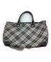 BURBERRY BLUE LABEL（バーバリー ブルー レーベル）の古着「トートバッグ」｜ブラック×ホワイト