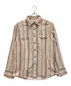 BURBERRYバーバリー）の古着「長袖シャツ」｜ベージュ