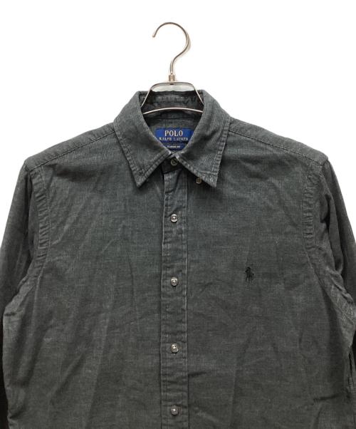 POLO RALPH LAUREN（ポロ・ラルフローレン）POLO RALPH LAUREN (ポロ・ラルフローレン) 長袖シャツ グレー サイズ:Sの古着・服飾アイテム