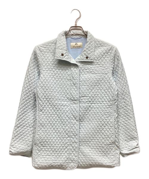 AIGNER（アイグナー）AIGNER (アイグナー) キルティングジャケット ライトブルー サイズ:38の古着・服飾アイテム