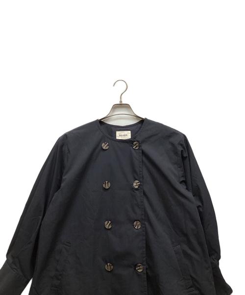BEAMS HEART（ビームスハート）BEAMS HEART (ビームスハート) ノーカラーコート ネイビー サイズ:Mの古着・服飾アイテム