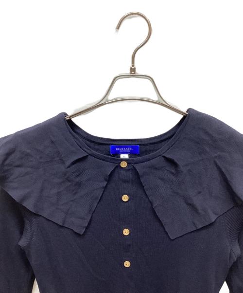BLUE LABEL CRESTBRIDGE（ブルーレーベルクレストブリッジ）BLUE LABEL CRESTBRIDGE (ブルーレーベルクレストブリッジ) 切替ワンピース ネイビー×ベージュ サイズ:36の古着・服飾アイテム