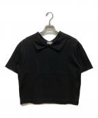 MARGARET HOWELLマーガレットハウエル）の古着「ポロシャツ」｜ブラック