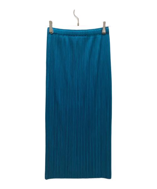 PLEATS PLEASE（プリーツプリーズ）PLEATS PLEASE (プリーツプリーズ) スカート ブルー サイズ:4の古着・服飾アイテム