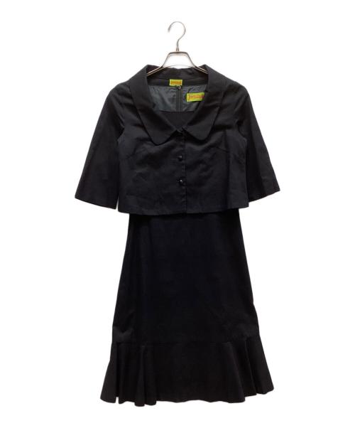 Jocomomola（ホコモモラ）Jocomomola (ホコモモラ) セットアップワンピース ブラック サイズ:40の古着・服飾アイテム
