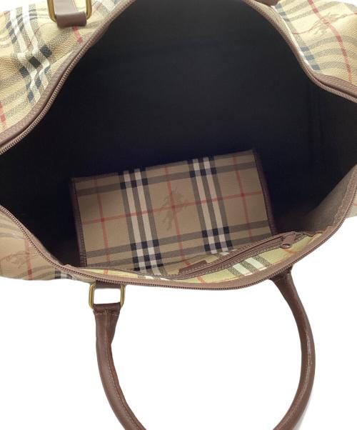 Burberry's（バーバリー）Burberry's (バーバリー) ボストンバッグ ブラウンの古着・服飾アイテム