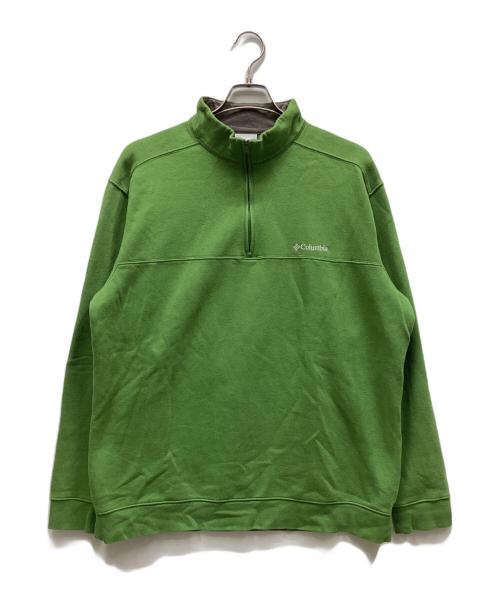 Columbia（コロンビア）Columbia (コロンビア) ハーフジップスウェット グリーン サイズ:XLの古着・服飾アイテム