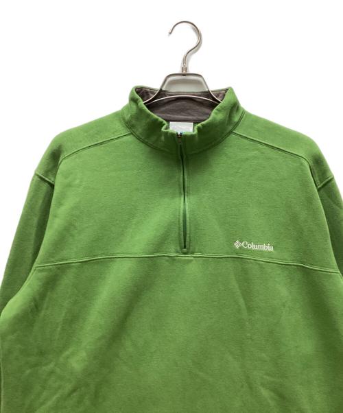 Columbia（コロンビア）Columbia (コロンビア) ハーフジップスウェット グリーン サイズ:XLの古着・服飾アイテム