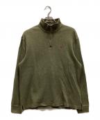 POLO RALPH LAURENポロ・ラルフローレン）の古着「ハーフジップニット」｜オリーブ