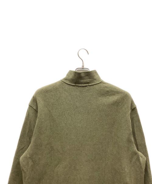 POLO RALPH LAUREN（ポロ・ラルフローレン）POLO RALPH LAUREN (ポロ・ラルフローレン) ハーフジップニット オリーブ サイズ:Lの古着・服飾アイテム