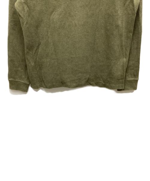POLO RALPH LAUREN（ポロ・ラルフローレン）POLO RALPH LAUREN (ポロ・ラルフローレン) ハーフジップニット オリーブ サイズ:Lの古着・服飾アイテム