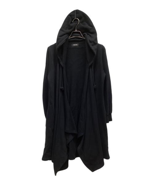 ZUCCA（ズッカ）ZUCCA (ズッカ) ロングスウェットパーカー ブラック サイズ:Mの古着・服飾アイテム
