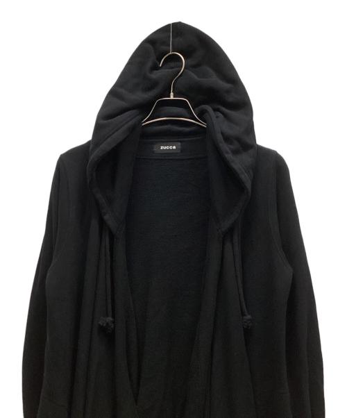 ZUCCA（ズッカ）ZUCCA (ズッカ) ロングスウェットパーカー ブラック サイズ:Mの古着・服飾アイテム