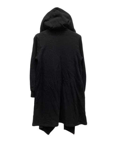 ZUCCA（ズッカ）ZUCCA (ズッカ) ロングスウェットパーカー ブラック サイズ:Mの古着・服飾アイテム