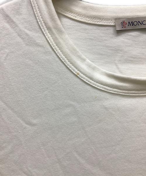 MONCLER（モンクレール）MONCLER (モンクレール) 半袖Tシャツ ホワイト サイズ:Mの古着・服飾アイテム