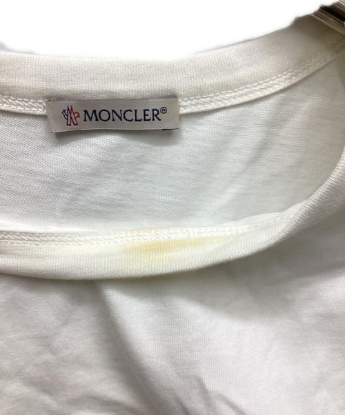 MONCLER（モンクレール）MONCLER (モンクレール) 半袖Tシャツ ホワイト サイズ:Mの古着・服飾アイテム