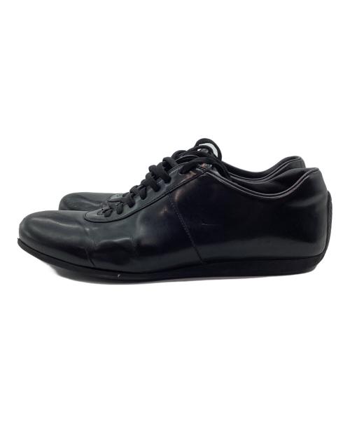 PRADA（プラダ）PRADA (プラダ) パテントレザースニーカー ブラック サイズ:6の古着・服飾アイテム