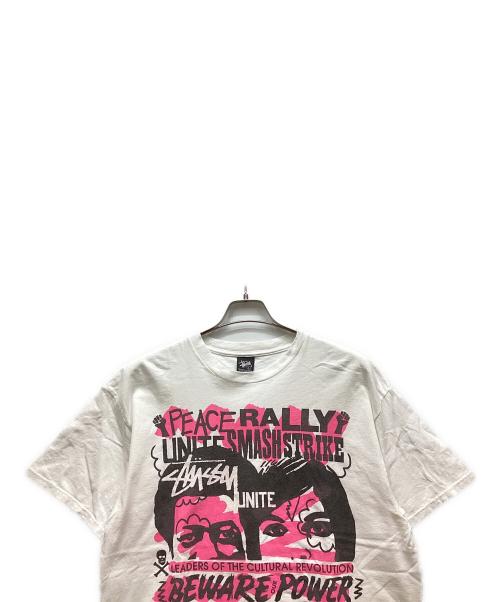 stussy（ステューシー）stussy (ステューシー) 半袖Tシャツ ホワイト サイズ:Lの古着・服飾アイテム