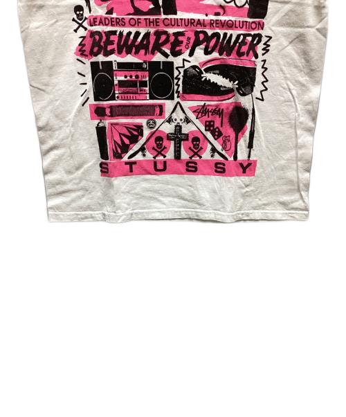 stussy（ステューシー）stussy (ステューシー) 半袖Tシャツ ホワイト サイズ:Lの古着・服飾アイテム
