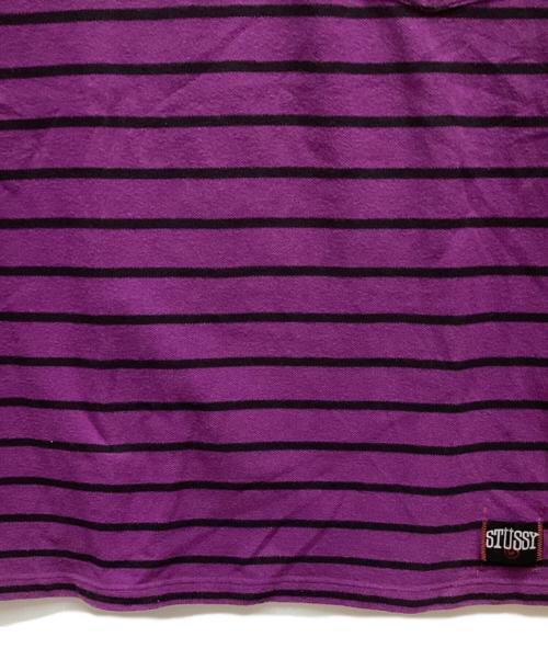 stussy（ステューシー）stussy (ステューシー) ポロシャツ パープル サイズ:XLの古着・服飾アイテム