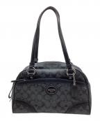 COACHコーチ）の古着「ヘリテージバッグ」｜グレー×ブラック