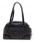 COACH (コーチ) ヘリテージバッグ グレー×ブラック：5000円