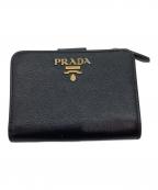 PRADAプラダ）の古着「2つ折り財布」｜ブラック