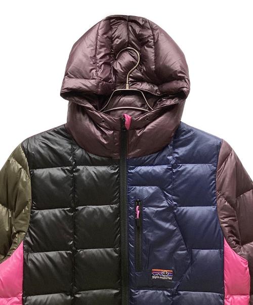 GYM MASTER（ジムマスター）GYM MASTER (ジムマスター) ダウンジャケット パープル×ピンク サイズ:Lの古着・服飾アイテム