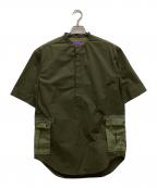 YARDAGE by MARVY JAMOKEヤーデージバイマービージャモーク）の古着「シャツジャケット」｜グリーン