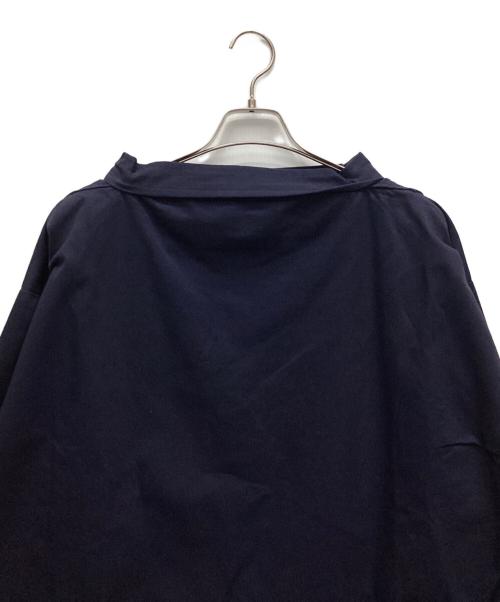 NEWLYN FISHERMANS SMOCKS（ニューリンフィッシャーマンズスモック）NEWLYN FISHERMANS SMOCKS (ニューリンフィッシャーマンズスモック) ラウンドネックスモックカットソー ネイビー サイズ:Mの古着・服飾アイテム